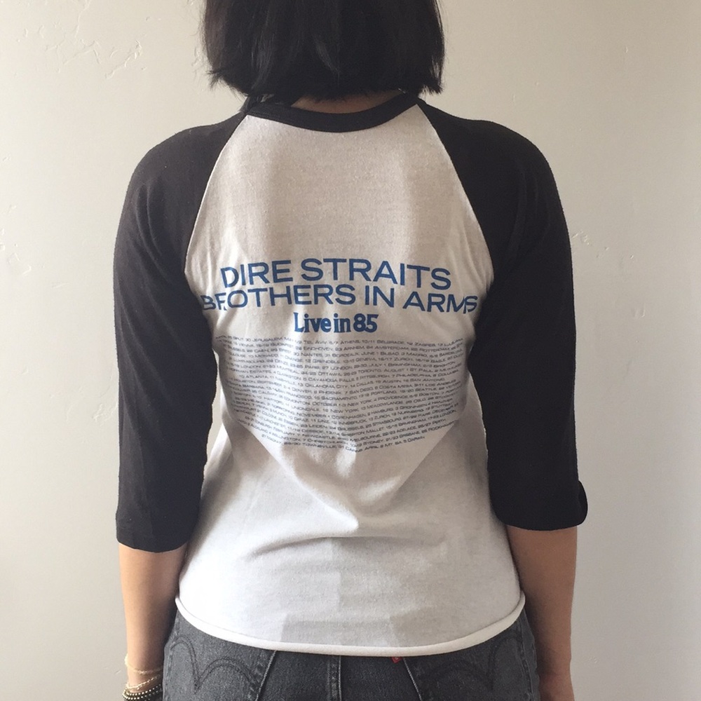 Vintage dire straits baseball-tee